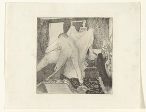 女子出浴，妻子递上毛巾
La Sortie du Bain 作者 埃德加·德加