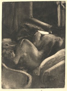 阅读Liseuse的女人，约1885年。 作者 埃德加·德加