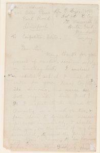 给报纸竞赛编辑的信，1914-18 作者 埃德加·弗莱尔