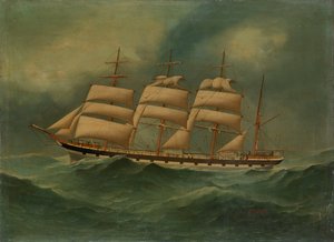 格伦凯恩号轮船，20 世纪（油画） 作者 埃德加·威廉