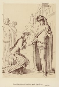 多里根和奥勒留的会面（石版画） 作者 