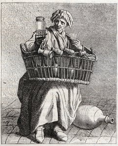干邑商人 - Pepetit metier de Paris（取自下层人民的研究，或巴黎的呼声）--Edme Bouchardon（1698-1762）的版画。