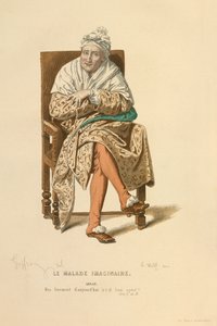 阿甘角色的服装，约 1868 年（雕刻）
