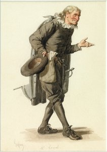 洛亚尔先生肖像，约 1870 年（水彩画）