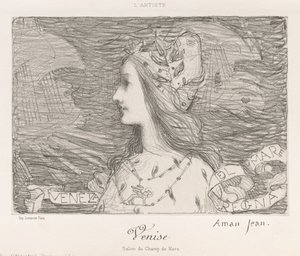 威尼斯，1892年。 作者 埃德蒙·弗朗索瓦·阿曼·让
