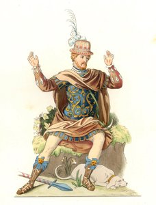 穿着古装的法国绅士 作者 Edmond Lechevallier-Chevignard