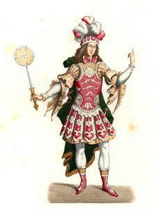 法国太阳王路易十四（1638-1715），穿着舞蹈服装