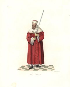 勇敢的莫里斯，萨克森选帝侯（1521-1553）。 作者 Edmond Lechevallier-Chevignard