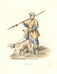 弗朗西斯一世手下的猎犬侍从 作者 Edmond Lechevallier-Chevignard