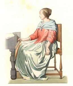 高品质的女人，荷兰 作者 Edmond Lechevallier-Chevignard