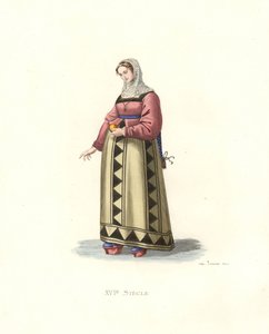 西班牙布尔戈斯的女人 作者 Edmond Lechevallier-Chevignard