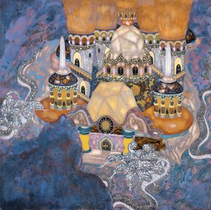 塞尔维亚童话一座城堡 作者 埃德蒙·杜拉克（Edmund Dulac）