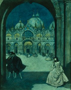 圣马可广场 作者 埃德蒙·杜拉克（Edmund Dulac）