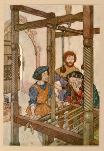 皇帝的新装》中的织布人 作者 埃德蒙·杜拉克（Edmund Dulac）