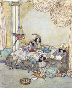 他们不失时机地占领了房子 作者 埃德蒙·杜拉克（Edmund Dulac）