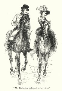 Charlotte Bronte 为 Jane Eyre 绘制的插图（石版画） 作者 埃德蒙·亨利·加勒特