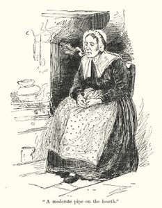 Charlotte Bronte 为 Jane Eyre 绘制的插图（石版画）