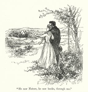 Charlotte Bronte 为 Jane Eyre 绘制的插图（石版画）