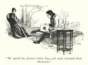 Illustration for Jane Eyre by Charlotte Bronte (litho)