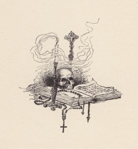 约翰-济慈的《圣艾格尼丝之夜》插图（石版画） 作者 埃德蒙·亨利·加勒特