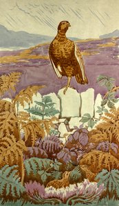荒原上的瞭望台，约 1930 年（纸上水粉画）