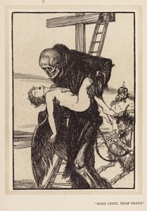 德皇的花环"比死亡更残酷"（石版画） 作者 埃德蒙·约瑟夫（后）沙利文