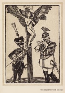 德皇的花环比利时受难记（石版画） 作者 埃德蒙·约瑟夫（后）沙利文