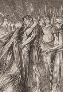威廉-莎士比亚安东尼与克莉奥佩特拉》，第四幕，第四场（石版画） 作者 埃德蒙·约瑟夫（后）沙利文