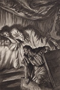 威廉-莎士比亚辛白林》，第二幕，第二场（平版） 作者 埃德蒙·约瑟夫（后）沙利文