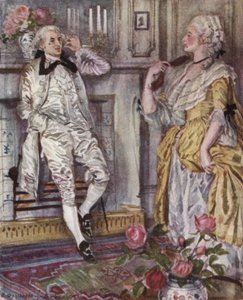 Illustration for The Vicar of Wakefield by Oliver Goldsmith (colour litho) 作者 埃德蒙·约瑟夫·沙利文