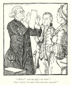 Illustration for The Vicar of Wakefield by Oliver Goldsmith (litho) 作者 埃德蒙·约瑟夫·沙利文