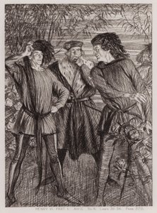亨利六世国王的第一部分，第二幕，Sc 4（石版画） 作者 埃德蒙·约瑟夫·沙利文