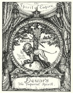The Spirit of Empire, drawing for an advertisement for Dewar