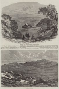 在巴尔莫勒尔附近的苏格兰高地，Braemar Gathering的景色 作者 埃德蒙·莫里森·温佩里斯
