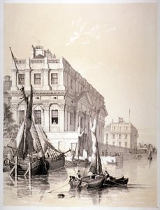 皇家海军医院，格林威治，伦敦，1838年。                                              作者 埃德蒙·帕滕
