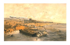 叶尼卡莱堡垒，朝着亚速夫海望去，1855年。