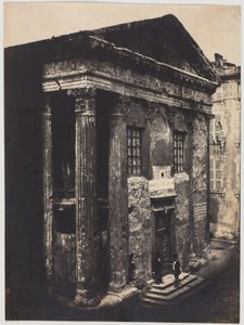 1851年，维也纳的奥古斯都神庙和利维亚神庙正面。 作者 爱德华·巴尔杜斯（Edouard Baldus）