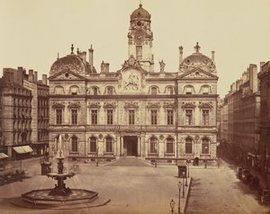 里昂市政厅 作者 爱德华·巴尔杜斯（Edouard Baldus）