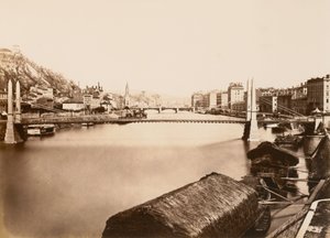 里昂，约1861年。 作者 爱德华·巴尔杜斯（Edouard Baldus）