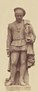 [巴黎卢浮宫装饰，路易-德斯普雷兹雕像 "皮隆"］ 作者 爱德华·巴尔杜斯（Edouard Baldus）