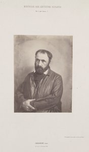 保罗·谢纳瓦德的肖像，选自《活人史》系列，c。 1852。 作者 爱德华·巴尔杜斯（Edouard Baldus）