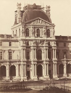 卢浮宫的景色，1855-1857年。 作者 爱德华·巴尔杜斯（Edouard Baldus）