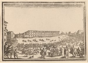 普拉托门前广场（Piazza Presso alla Porta al Prato 作者 雅克·卡洛特之后的爱德华·埃克曼