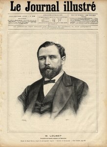 1892年的埃米尔-卢贝（1836-1929）（议会主席--内政部长） 纳维利埃在1892年的 "图解杂志 "上所作的雕刻。