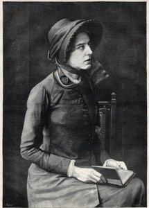 凯特-布斯小姐（凯瑟琳-布斯-克利伯恩(Booth Clibborn)），救世军的女军官（1858-1955）--1891年《图解日记》中纳维利埃的刻画作品
