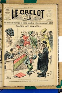 Le Grelot》的封面，编号1387，《彩色讽刺》。 作者 爱德华·纪尧明·佩平