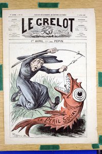 Le Grelot》的封面，第312号，彩色讽刺作品 作者 爱德华·纪尧明·佩平