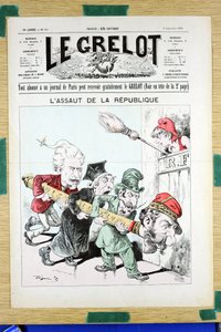 Le Grelot》的封面，第908号，彩色讽刺作品