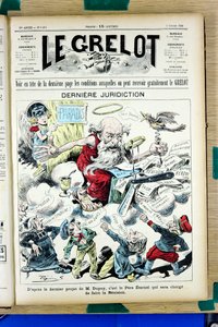 Le Grelot》的封面，编号1452，彩色讽刺画