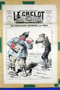 Le Grelot》的封面，第388号，《彩色讽刺》。